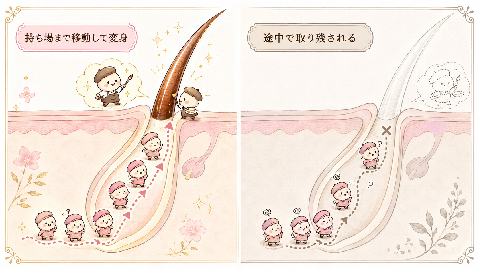 髪に色がつく仕組み