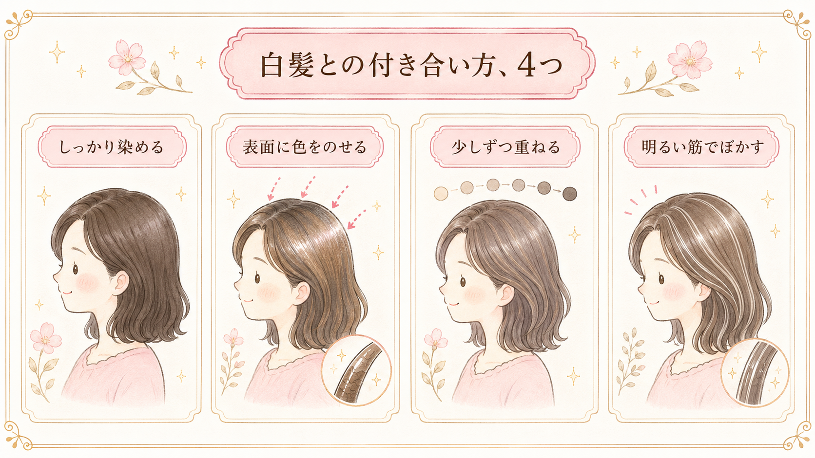 白髪との付き合い方4つ