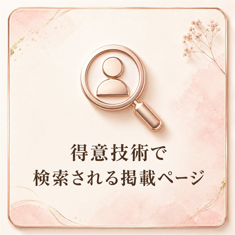 得意技術で検索される掲載ページ