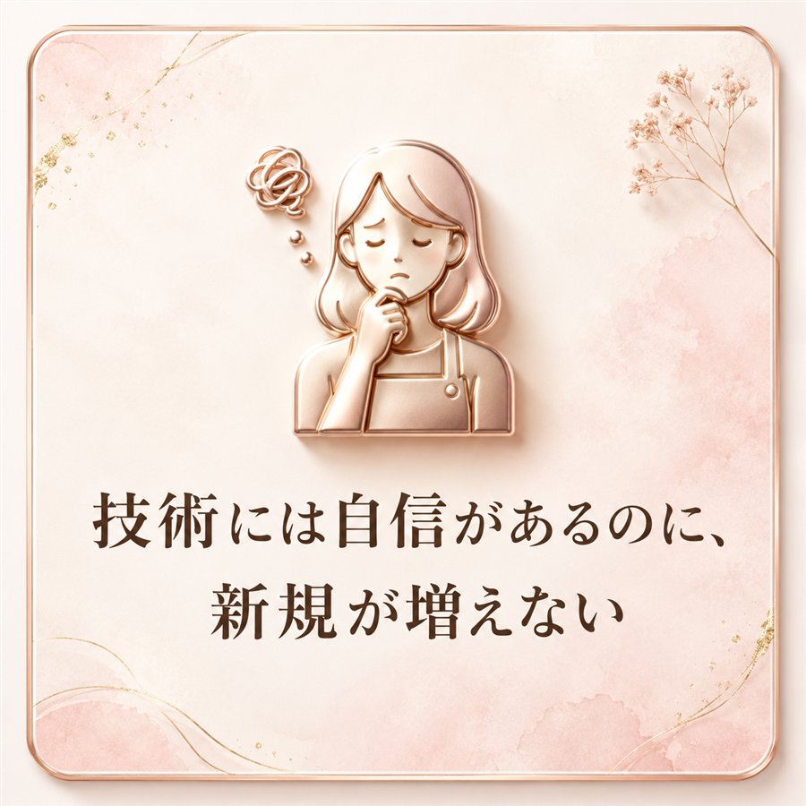 技術には自信があるのに、新規が増えない